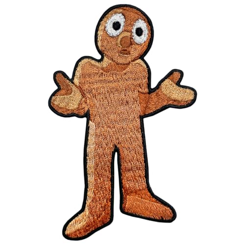 Brown Morph character patch with wide eyes and outstretched arms.