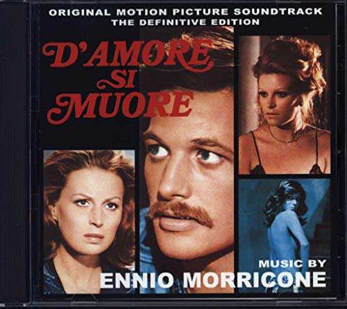 CD cover for Ennio Morricone’s “D’amore Si Muore” soundtrack, featuring film stills.