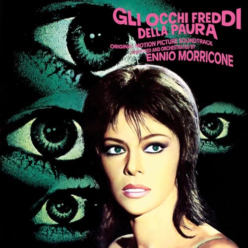 Vinyl record cover featuring a woman’s face surrounded by large eyes.