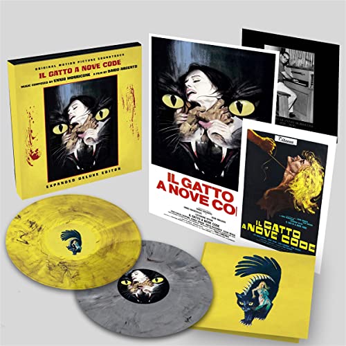 Deluxe vinyl box set for Il Gatto a Nove Code with records and prints.