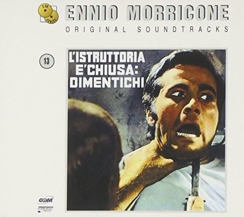 CD cover for Ennio Morricone’s “L'istruttoria E' Chiusa: Dimenti” soundtrack.