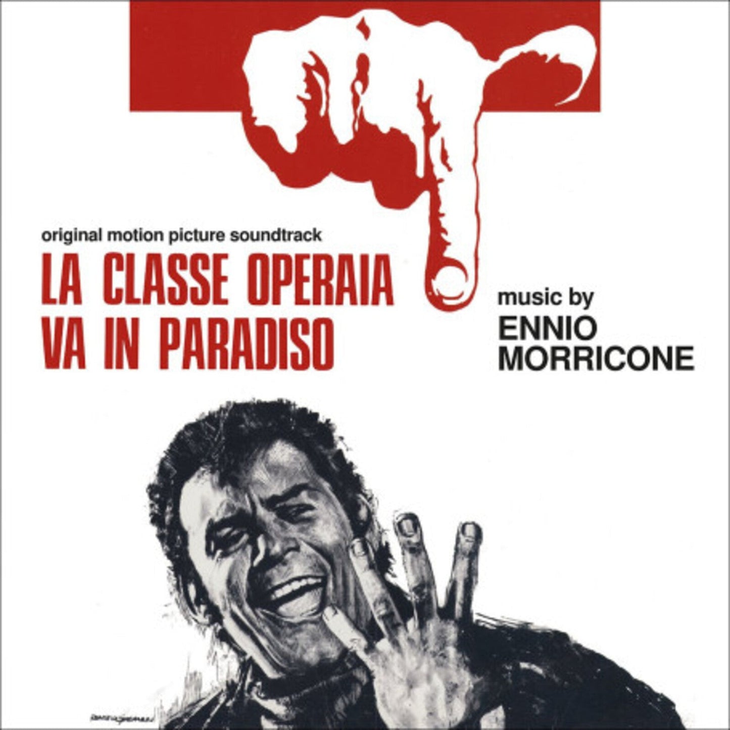 CD cover for Ennio Morricone’s “La Classe Operaia Va In Paradiso” soundtrack.