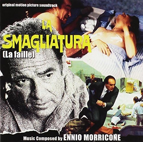 CD cover for "La Smagliatura" soundtrack by Ennio Morricone, film imagery.