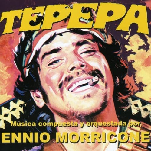 CD cover for Ennio Morricone’s “Tepepa” featuring a painted portrait.