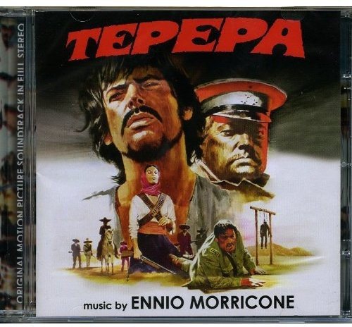 CD cover for Ennio Morricone’s “Tepepa” soundtrack, featuring film characters.
