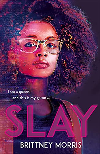 Book cover featuring a Black woman with glasses and curly hair in digital art.