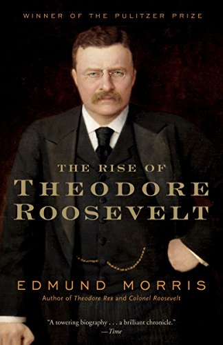 Book cover featuring a portrait of Theodore Roosevelt with title and author text.