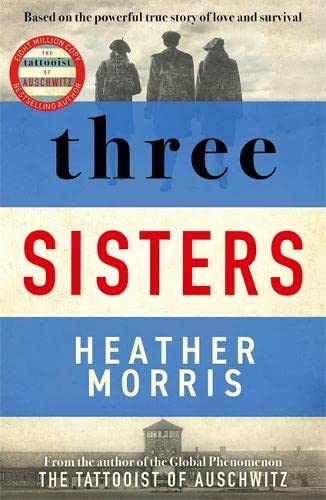Book cover with title “Three Sisters” and images of women and a camp.