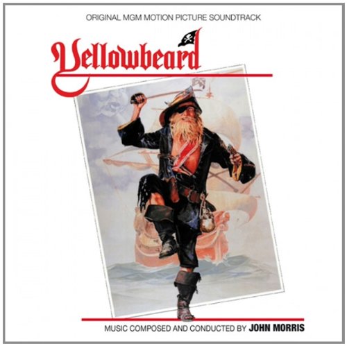 CD cover for "Yellowbeard" soundtrack featuring a pirate illustration.