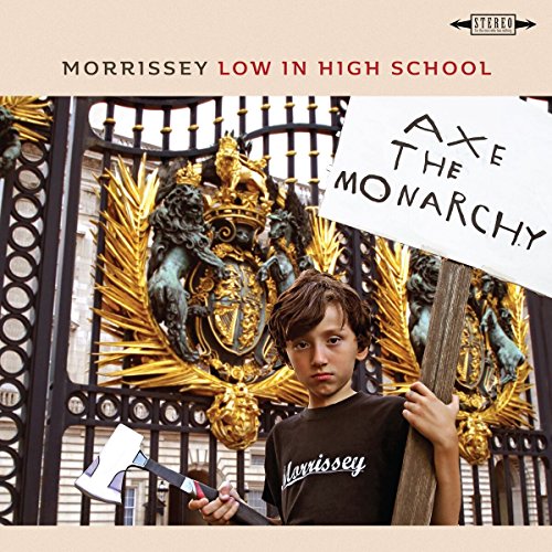 Morrissey album cover: boy with axe before ornate gates.