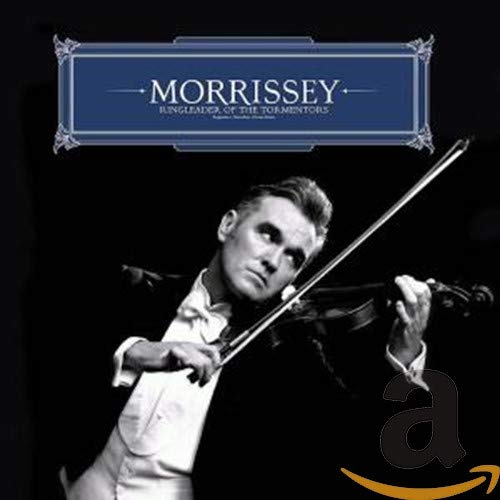 Morrissey album cover: black and white portrait with a violin.