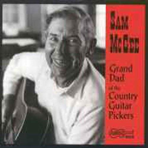 Sam McGee album cover featuring a smiling older man with a guitar.