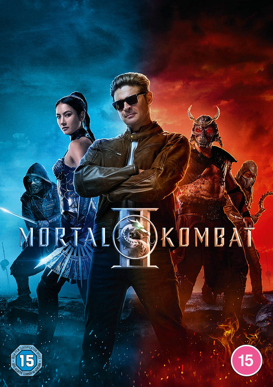 “Mortal Kombat II” DVD cover featuring characters in fighting poses.