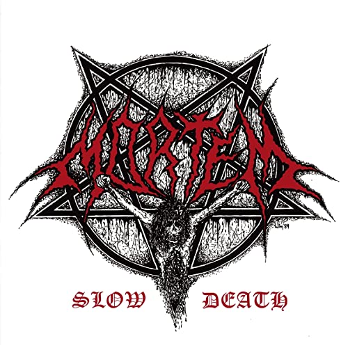 Black and white CD cover with pentagram, skull, and band/album titles.