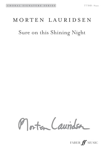 Sheet music cover for "Sure on this Shining Night" by Morten Lauridsen.