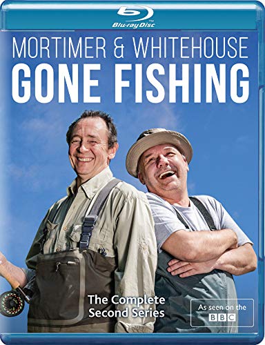 Blu-ray case with two men wearing fishing gear against a blue sky background.