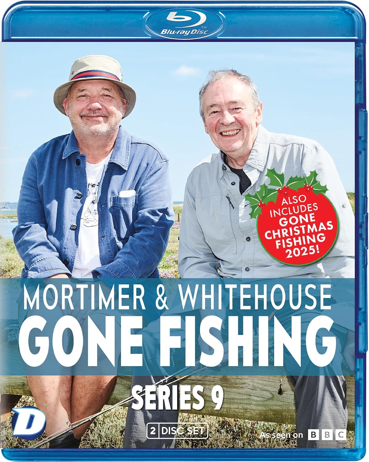Mortimer & Whitehouse “Gone Fishing” Series 9 Blu-ray cover with two men.