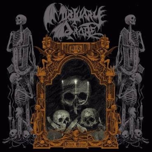 Album cover featuring skeletons, skulls, and an ornate frame against a black background.
