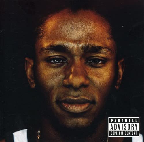 Close-up portrait of Mos Def on the album cover "Black on Both Sides".