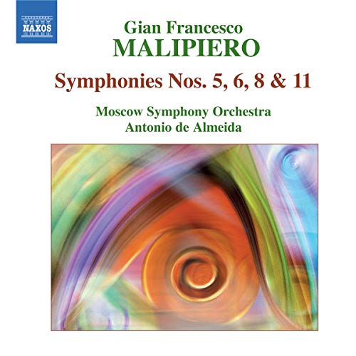 CD cover for Malipiero symphonies performed by Moscow Sode Almeida.