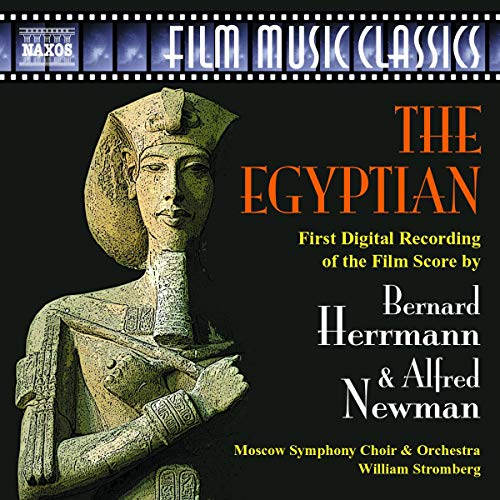 CD cover for "The Egyptian" film score, featuring an ancient bust.