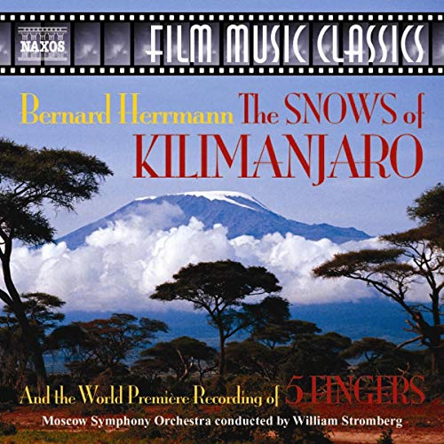 CD cover for "The Snows of Kilimanjaro" and "5 Fingers" film scores.