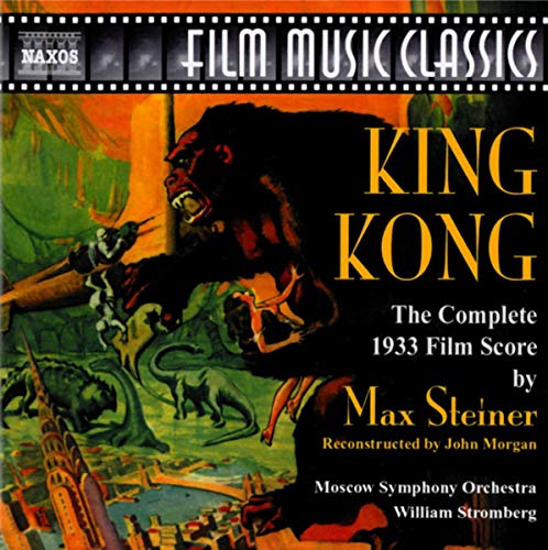 CD cover for “King Kong” film score, featuring a gorilla and cityscape.