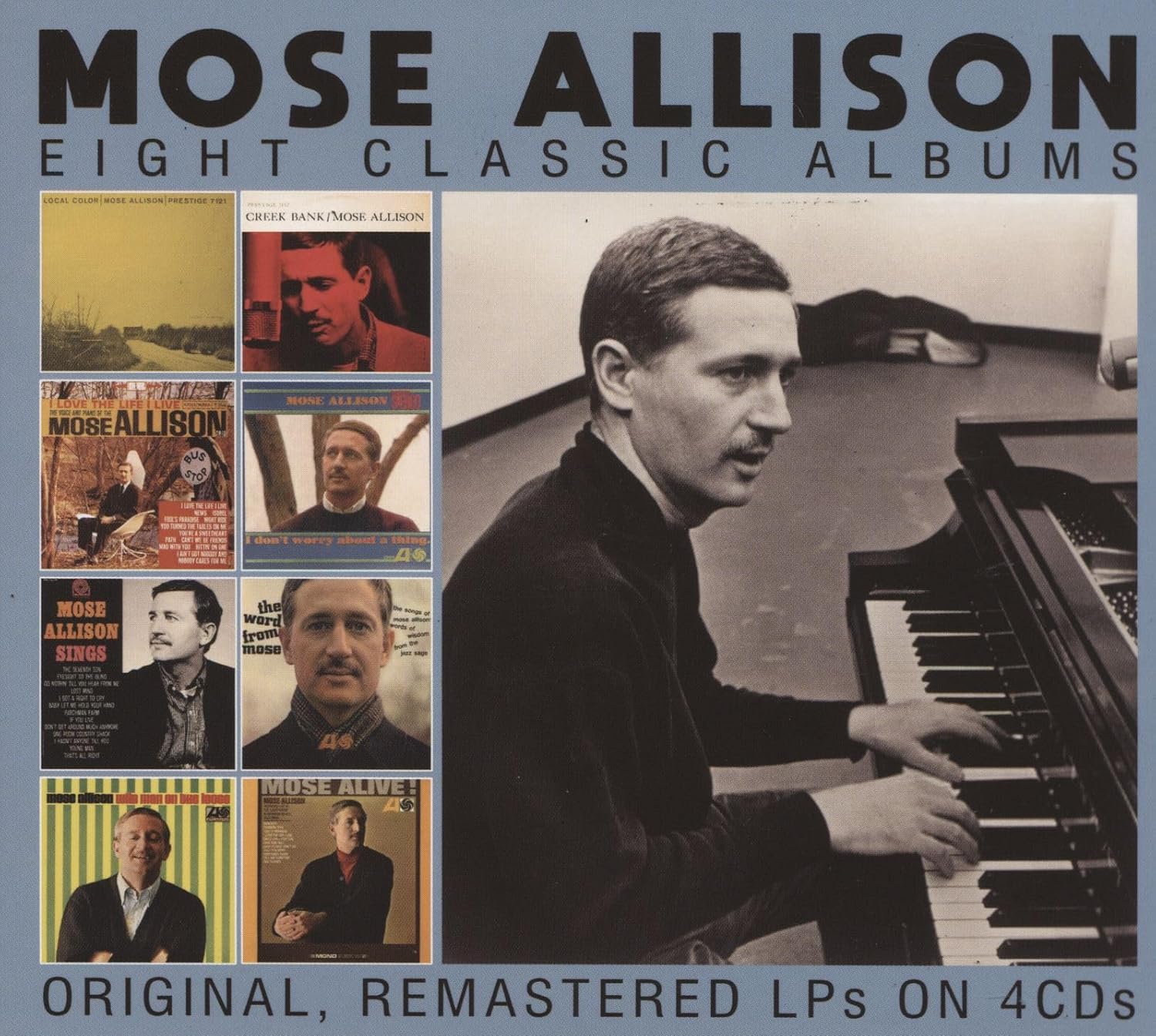 Mose Allison Eight Classic Albums CD cover featuring a collage of album art and portraits.