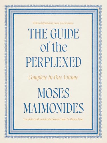 Book cover: "The Guide of the Perplexed" by Moses Maimonides.
