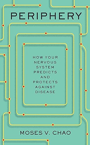 Book cover for "Periphery" with abstract circuit-like design in yellow and teal.