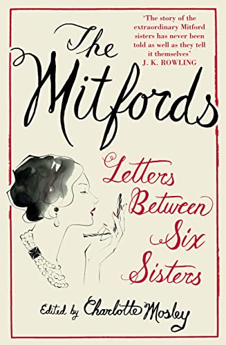 Book cover for The Mitfords featuring a line drawing of a woman in pearls.
