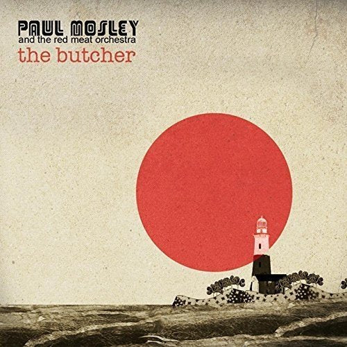 CD cover: red circle over coastal landscape with lighthouse.