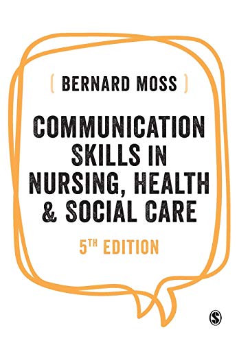 Book cover: "Communication Skills in Nursing, Health & Social Care," 5th edition.