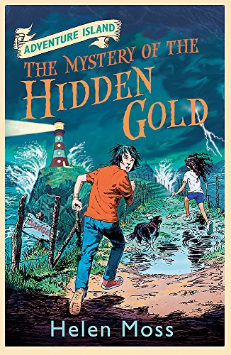 Book cover depicting children running towards a lighthouse during a storm.
