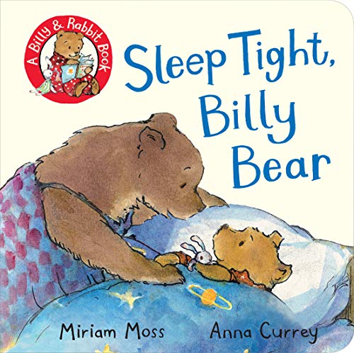 Book cover: Sleeping bear and rabbit, illustrated in watercolor style.
