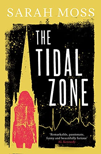 Book cover: "The Tidal Zone" with a silhouetted figure and dark, textured background.
