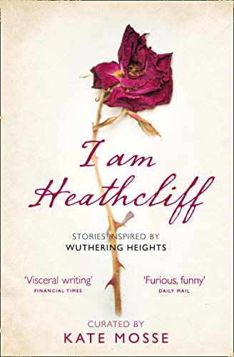 Book cover: "I Am Heathcliff" with a dark red rose and text.