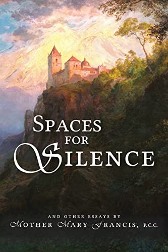 Book cover: castle on cliff with title "Spaces for Silence".