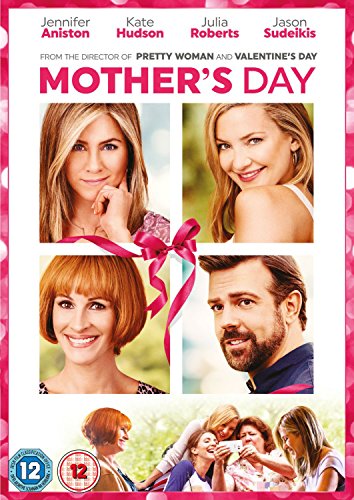Mother's Day" DVD cover featuring Jennifer Aniston, Kate Hudson, and Jason Sudeikis.