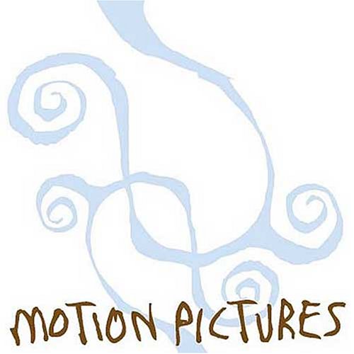 CD cover with abstract blue swirls and brown text: "MOTION PICTURES".