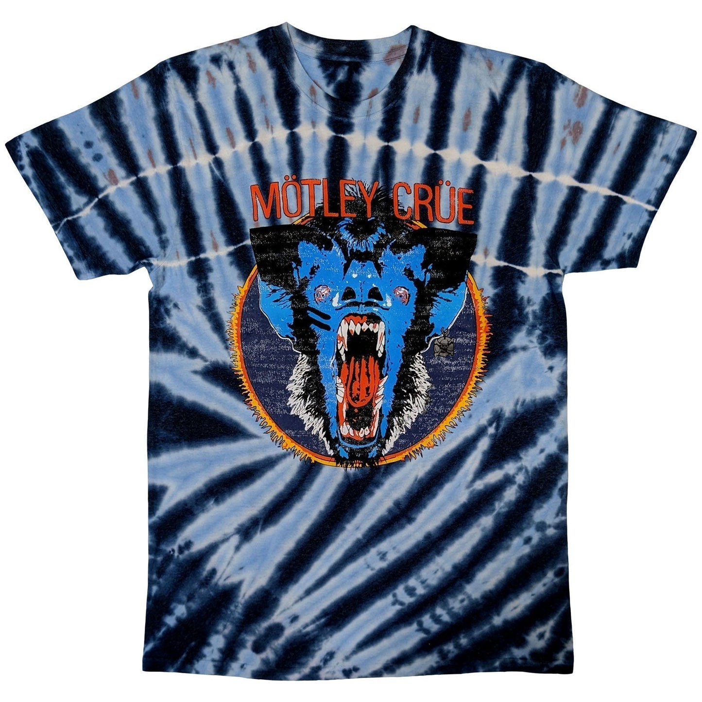 Black unisex t-shirt featuring a distressed, vintage-style graphic of a screaming animal.