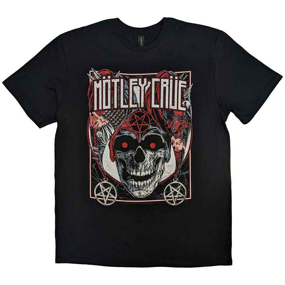 Black t-shirt with Motley Crue’s “Vegas” design, size XX-Large.