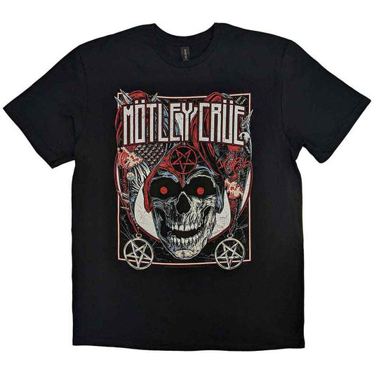 Black t-shirt with Motley Crue’s “Vegas” design, size XX-Large.