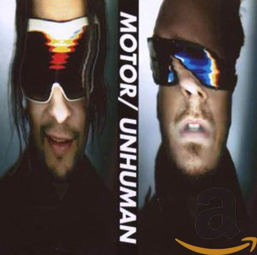CD cover: two men with colorful, futuristic sunglasses and dark hair.