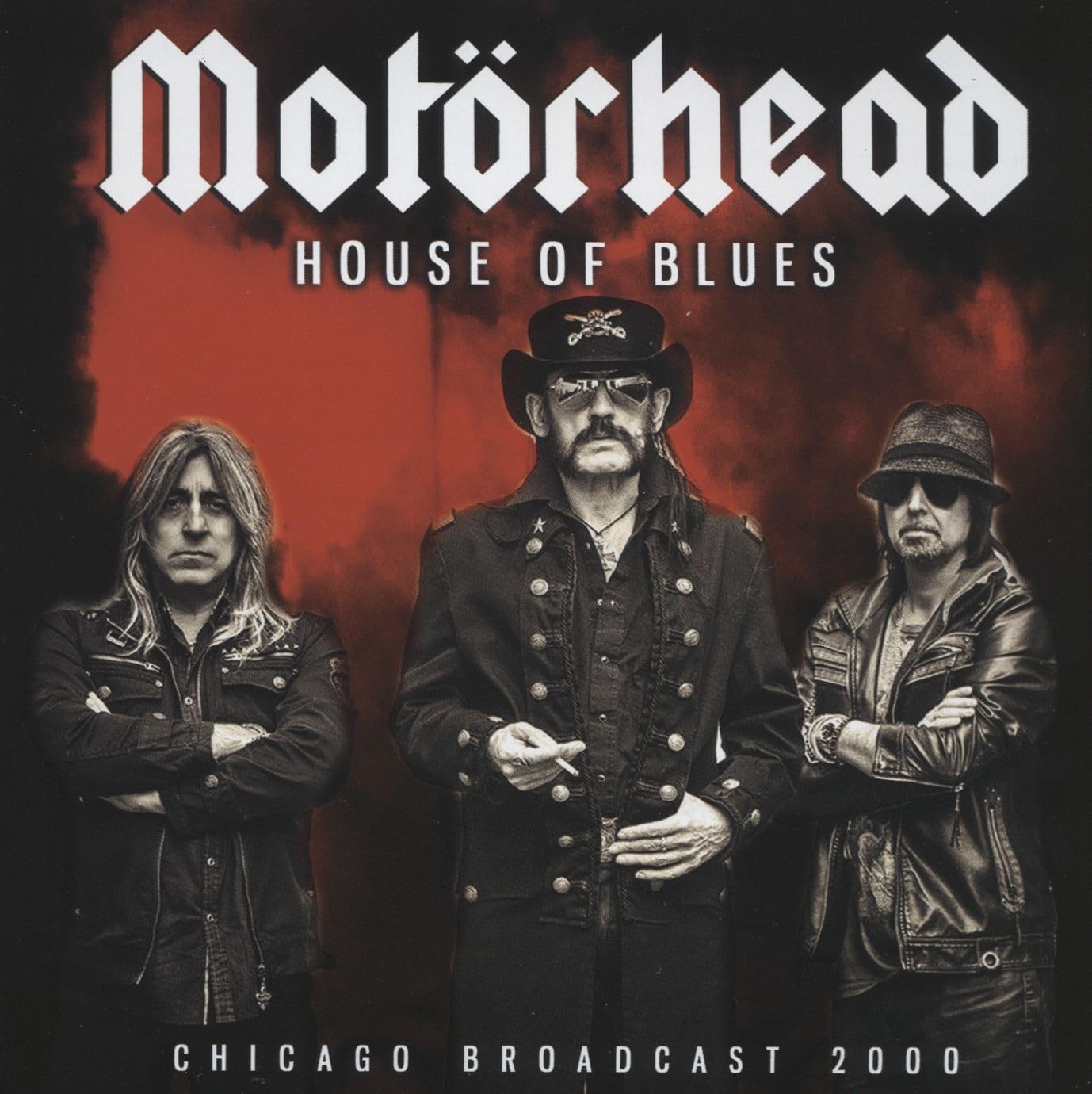 Motorhead "House of Blues" CD cover with band members in black attire.