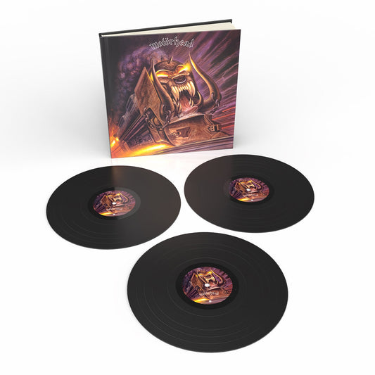 Motorhead "Orgasmatron" 40th Anniversary 3LP vinyl record set with box.