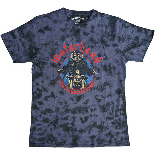 Black Motorhead t-shirt with biker graphic, “Born To Lose” text, size large.