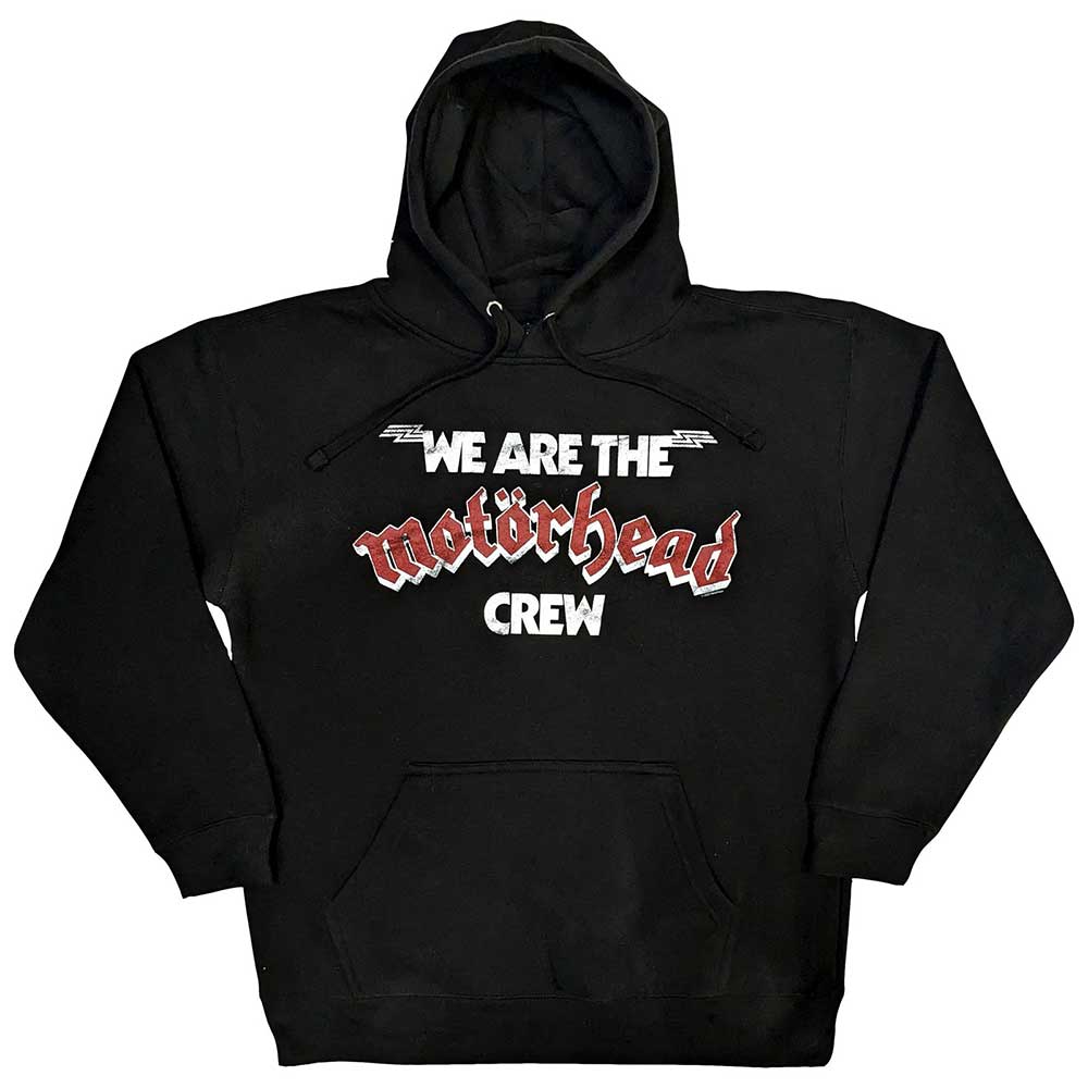 Dark grey Motorhead band hoodie, crew neck, small size, with logo graphic.
