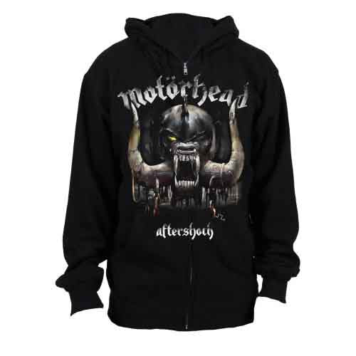 Black zipped hoodie featuring Motorhead’s “War Pig” album artwork, size XX-Large.