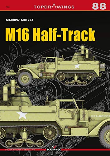 M16 Half-Track technical drawings and illustrations from the TopDrawings series.